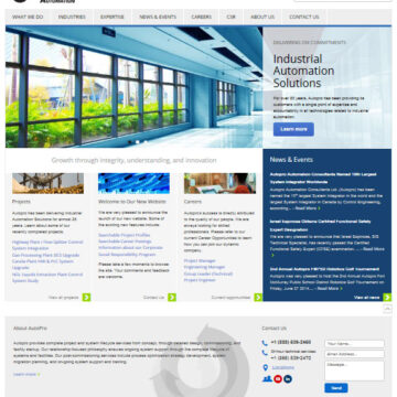 Autopro website screenshot